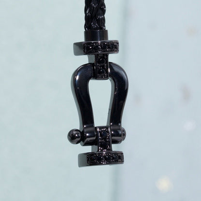 [BLUE TEARS]FORCE LARGE SERIES HORSESHOE BLACK SAMURAI BRACELET