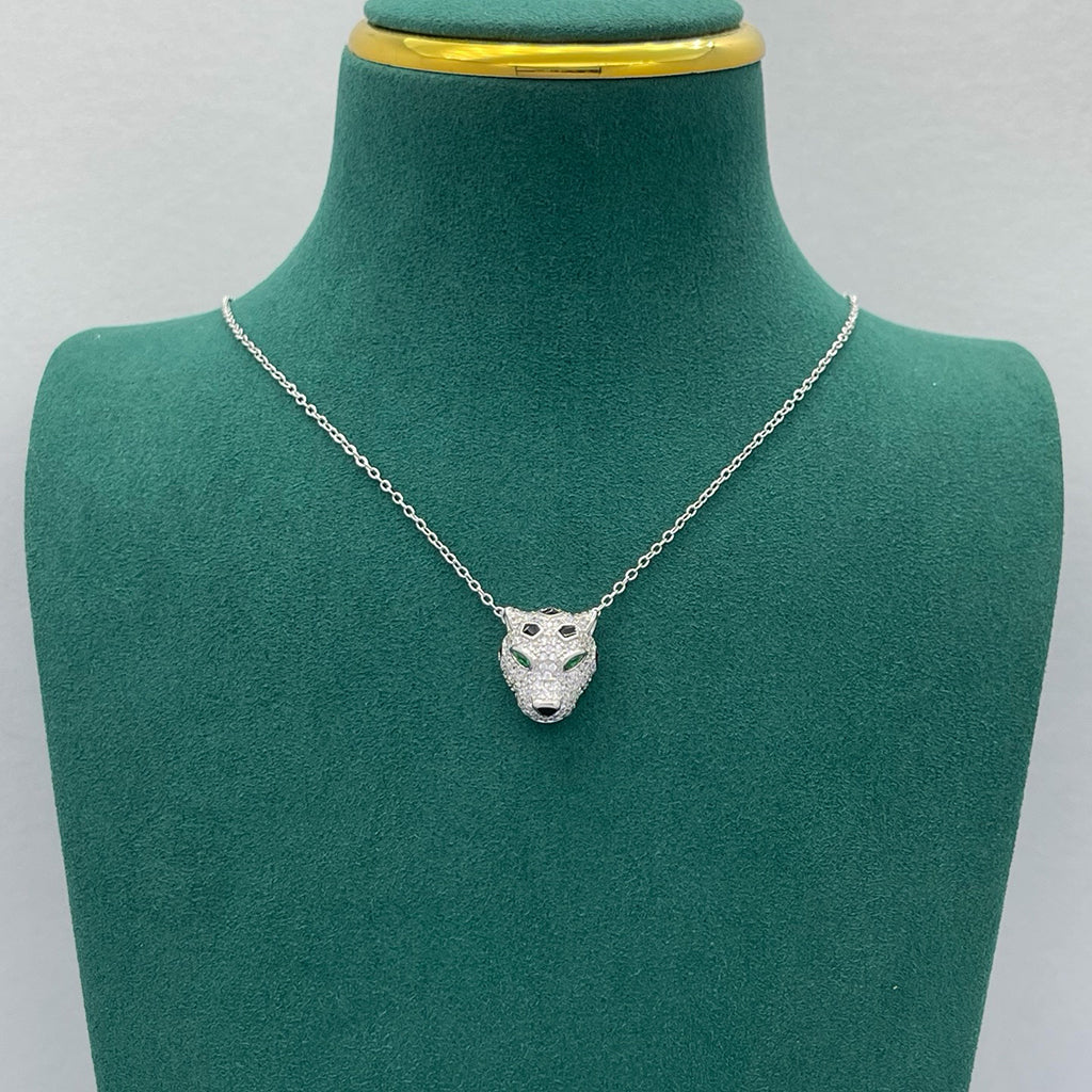 [Blue Tears Jewelry]PANTHERE FULL DIAMOND NECKLACE
