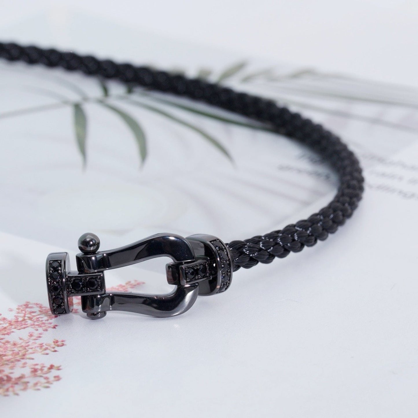 [BLUE TEARS]FORCE LARGE SERIES HORSESHOE BLACK SAMURAI BRACELET
