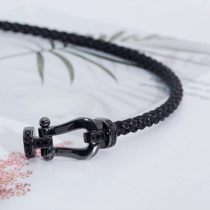 [BLUE TEARS]FORCE LARGE SERIES HORSESHOE BLACK SAMURAI BRACELET