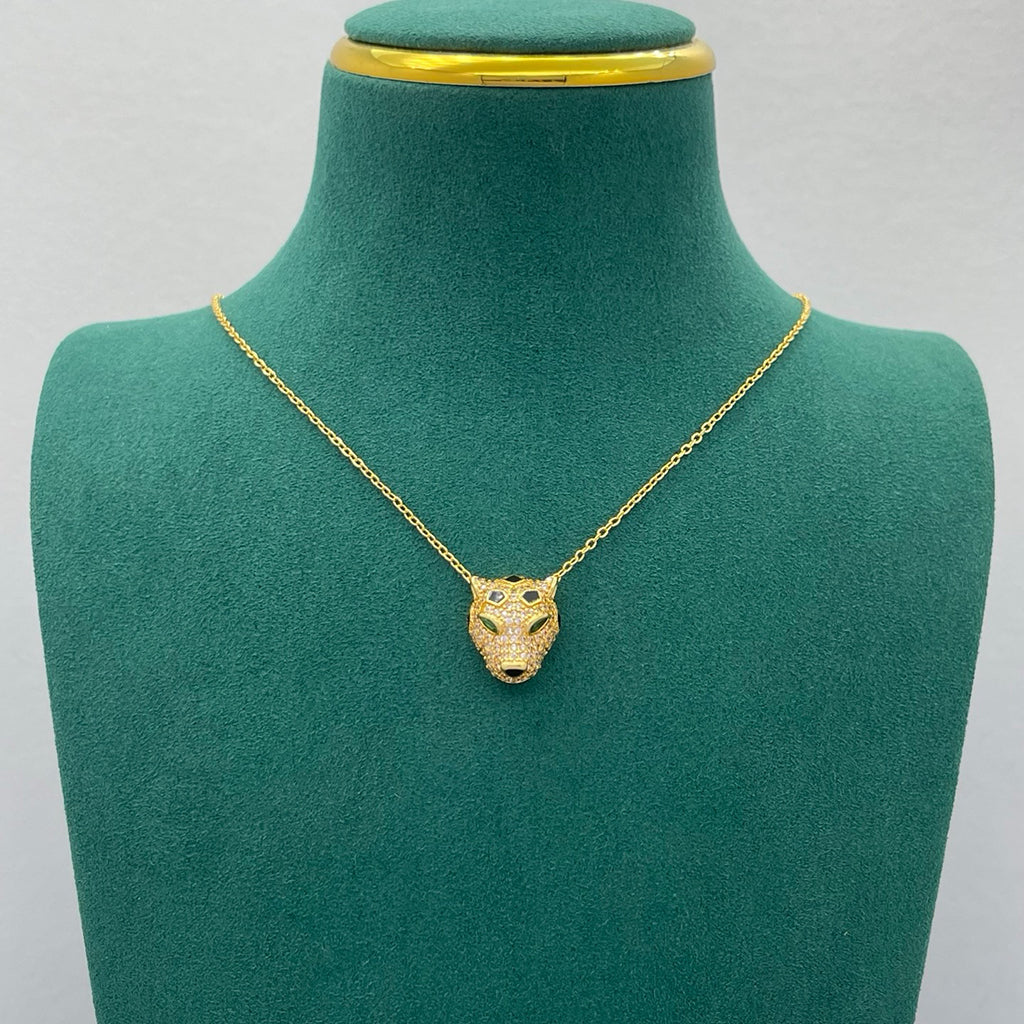 [Blue Tears Jewelry]PANTHERE FULL DIAMOND NECKLACE