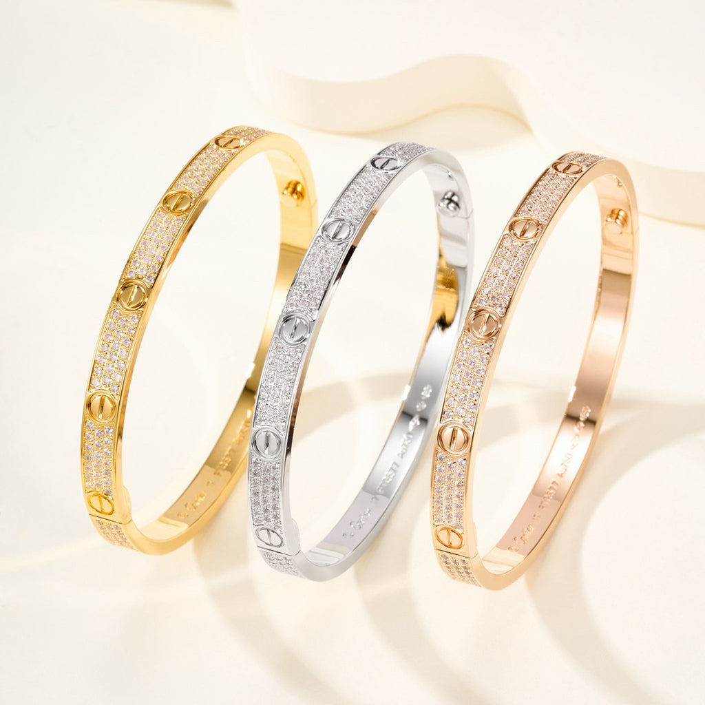[Blue Tears Jewelry]LOVE BRACELET 4.8MM DIAMOND-PAVED