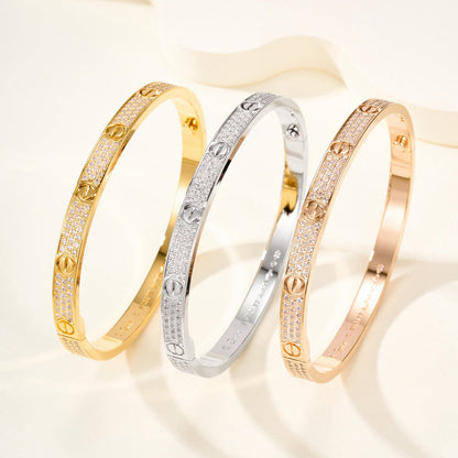 [Blue Tears Jewelry]LOVE BRACELET 4.8MM DIAMOND-PAVED