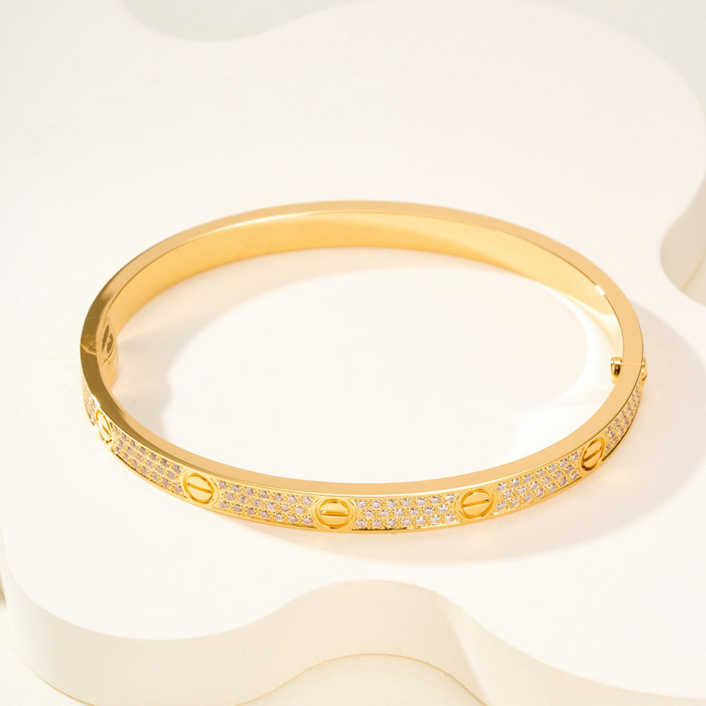[Blue Tears Jewelry]LOVE BRACELET 4.8MM DIAMOND-PAVED