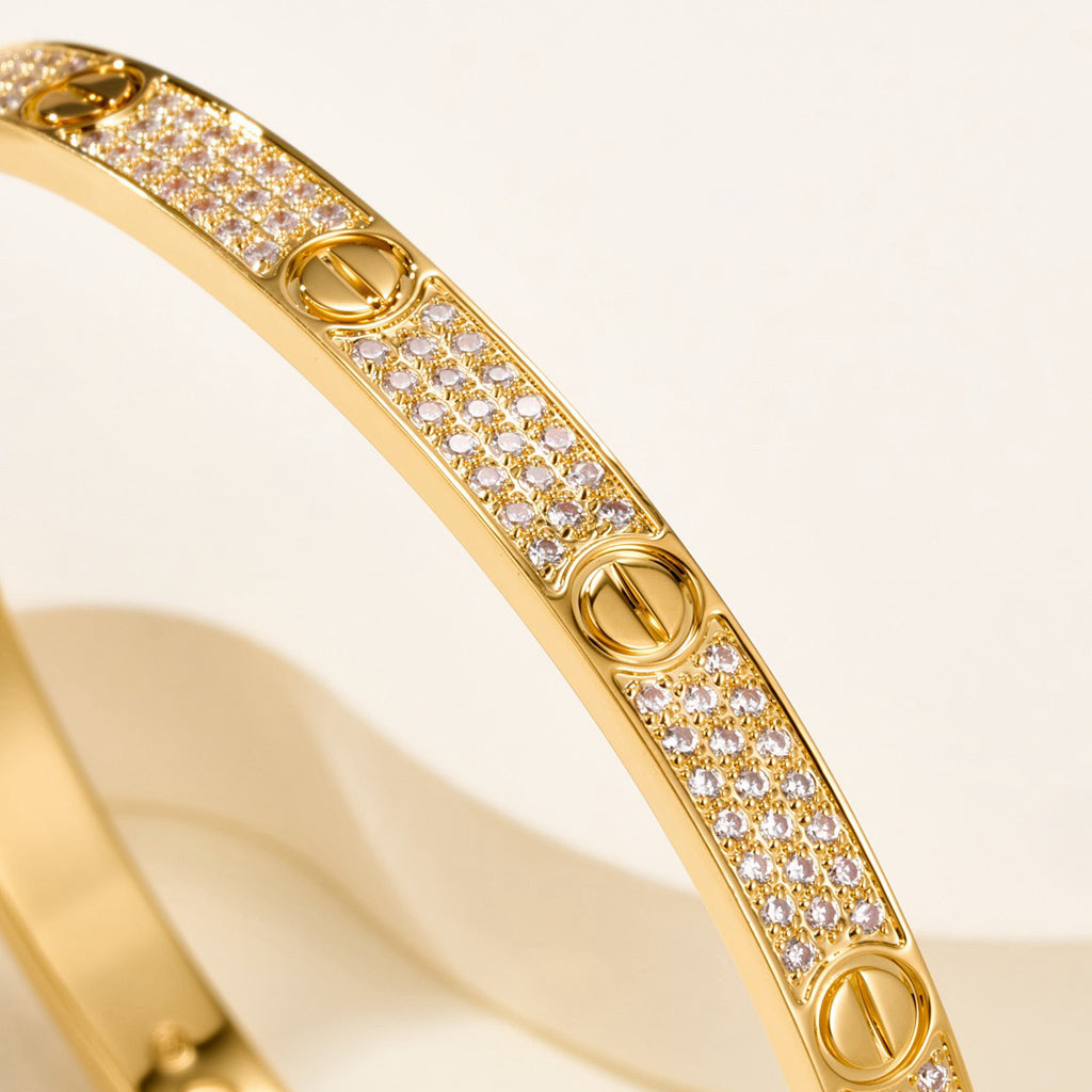 [Blue Tears Jewelry]LOVE BRACELET 4.8MM DIAMOND-PAVED