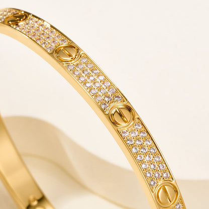 [Blue Tears Jewelry]LOVE BRACELET 4.8MM DIAMOND-PAVED