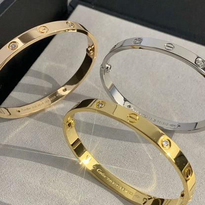 [Blue Tears Jewelry]LOVE BRACELET 6.1MM 4 DIAMONDS