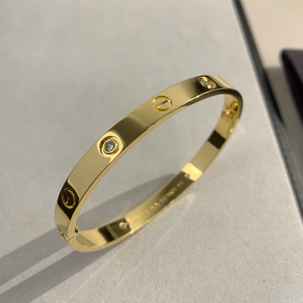[Blue Tears Jewelry]LOVE BRACELET 6.1MM 4 DIAMONDS