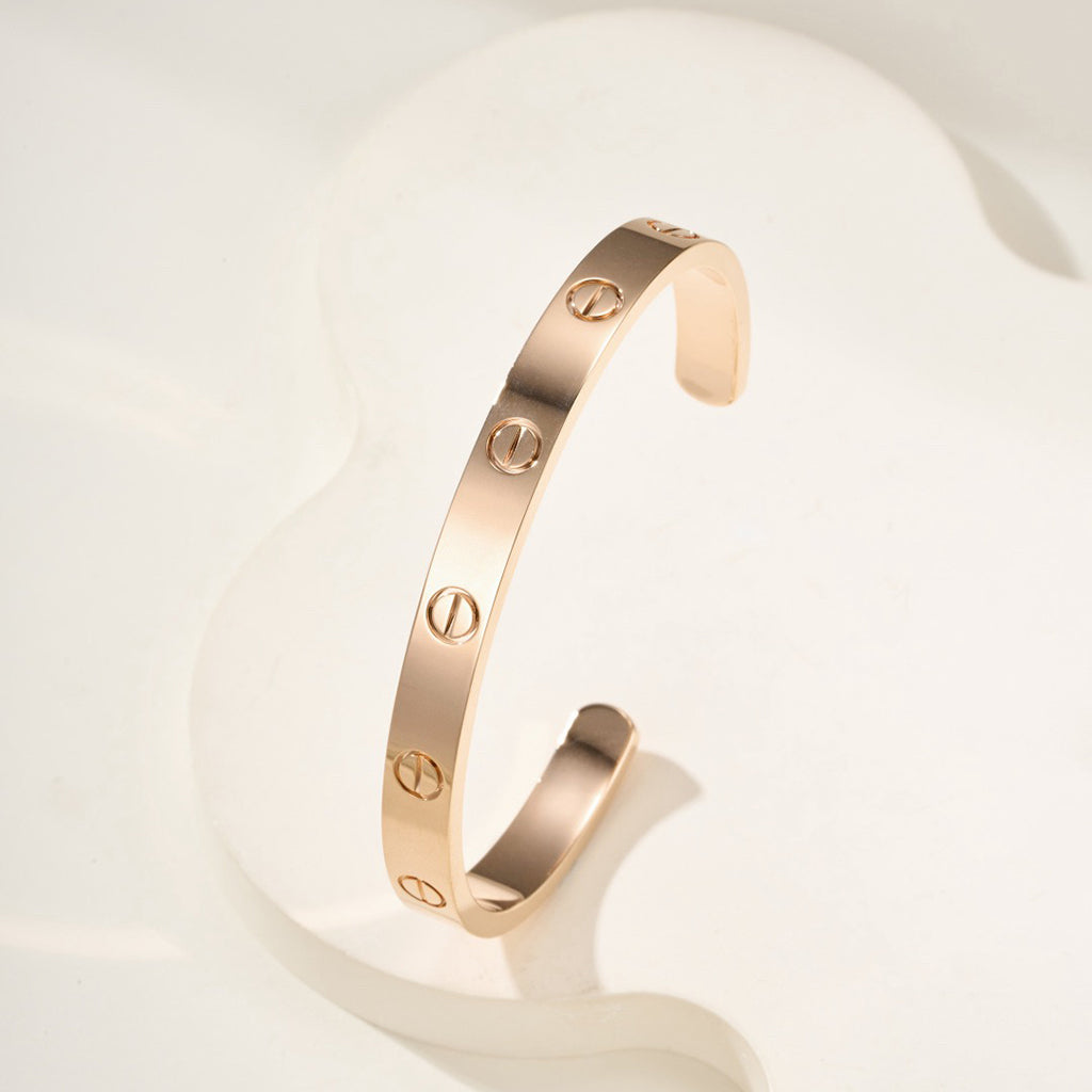 [Blue Tears Jewelry]LOVE BRACELET 6.1MM OPEN CUFF