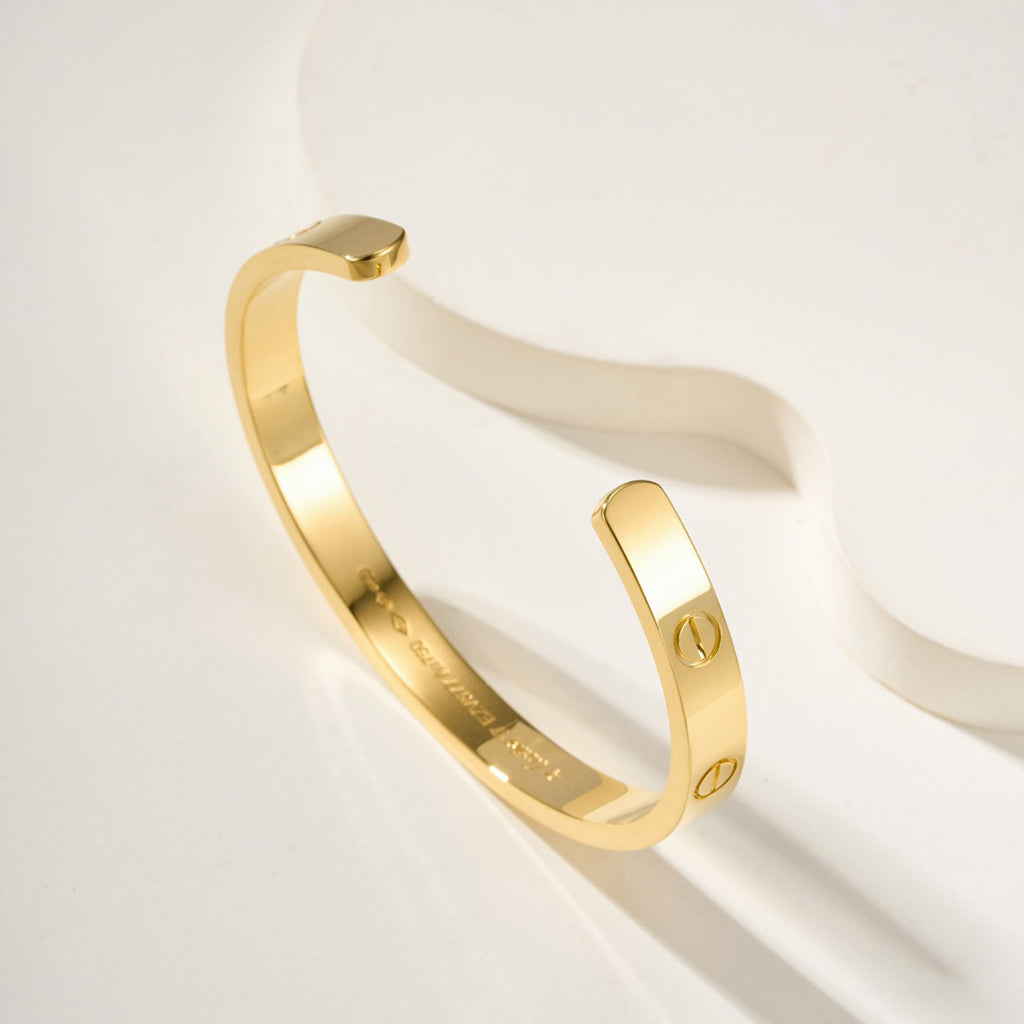 [Blue Tears Jewelry]LOVE BRACELET 6.1MM OPEN CUFF