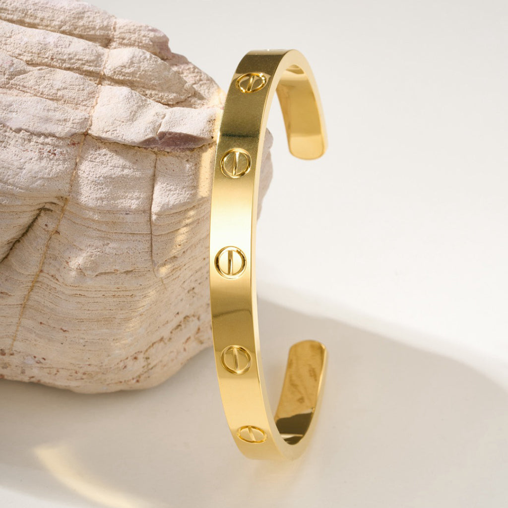 [Blue Tears Jewelry]LOVE BRACELET 6.1MM OPEN CUFF