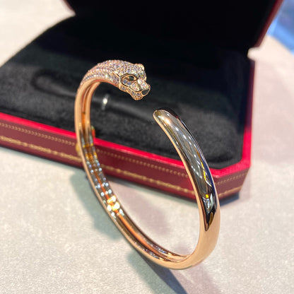 [Blue Tears Jewelry]PANTHERE HALF DIAMOND OPEN BRACELET
