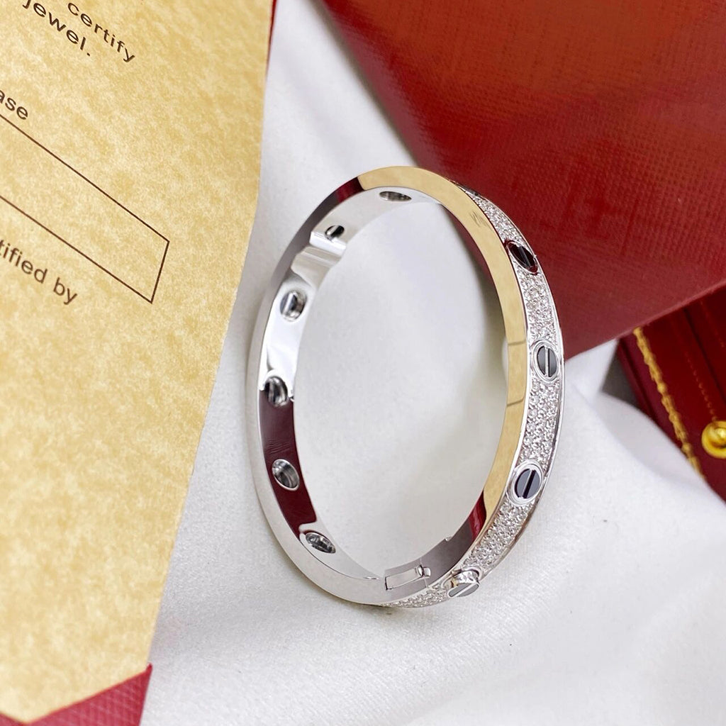 [Blue Tears Jewelry]LOVE BRACELET 6.1MM DIAMOND-PAVED CERAMIC