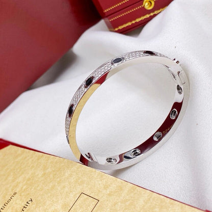 [Blue Tears Jewelry]LOVE BRACELET 6.1MM DIAMOND-PAVED CERAMIC