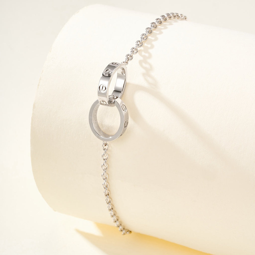 [Blue Tears Jewelry]LOVE BRACELET DOUBLE RING