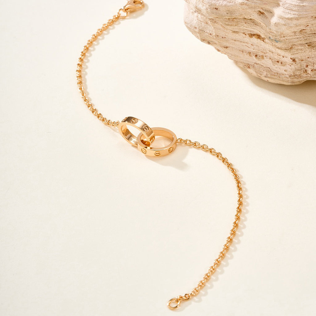 [Blue Tears Jewelry]LOVE BRACELET DOUBLE RING