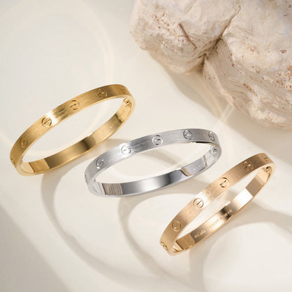 [Blue Tears Jewelry]LOVE BRACELET 6.1MM BRUSHED