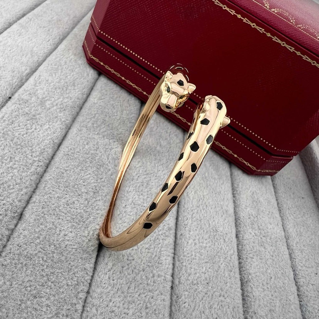 [Blue Tears Jewelry]PANTHERE DOUBLE HEADED OPEN BRACELET
