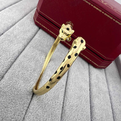 [Blue Tears Jewelry]PANTHERE DOUBLE HEADED OPEN BRACELET