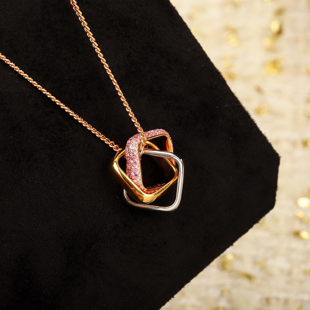 [Blue Tears Jewelry]TRINITY CUSHION NECKLACE COLLECTION