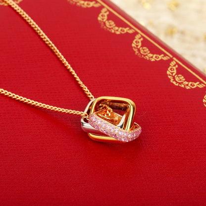 [Blue Tears Jewelry]TRINITY CUSHION NECKLACE COLLECTION