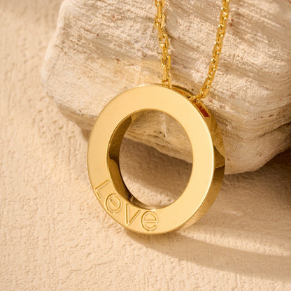 [Blue Tears Jewelry]LOVE NECKLACE 16MM  FULL DIAMOND