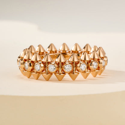 [Blue Tears Jewelry]CLASH 6.8MM DIAMOND MEDIUM RING