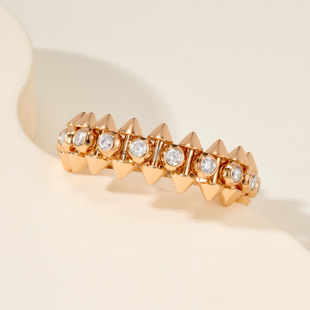 [Blue Tears Jewelry]CLASH 6.8MM DIAMOND MEDIUM RING