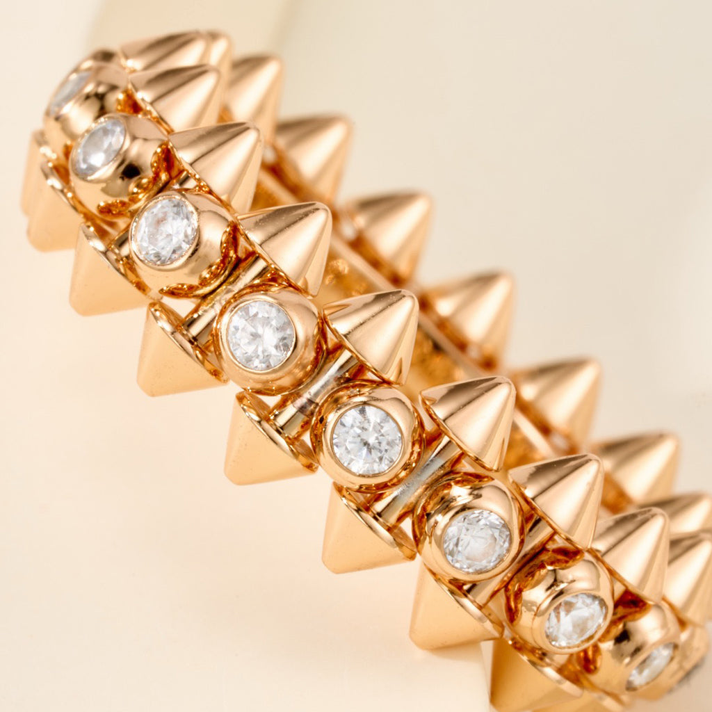 [Blue Tears Jewelry]CLASH 6.8MM DIAMOND MEDIUM RING