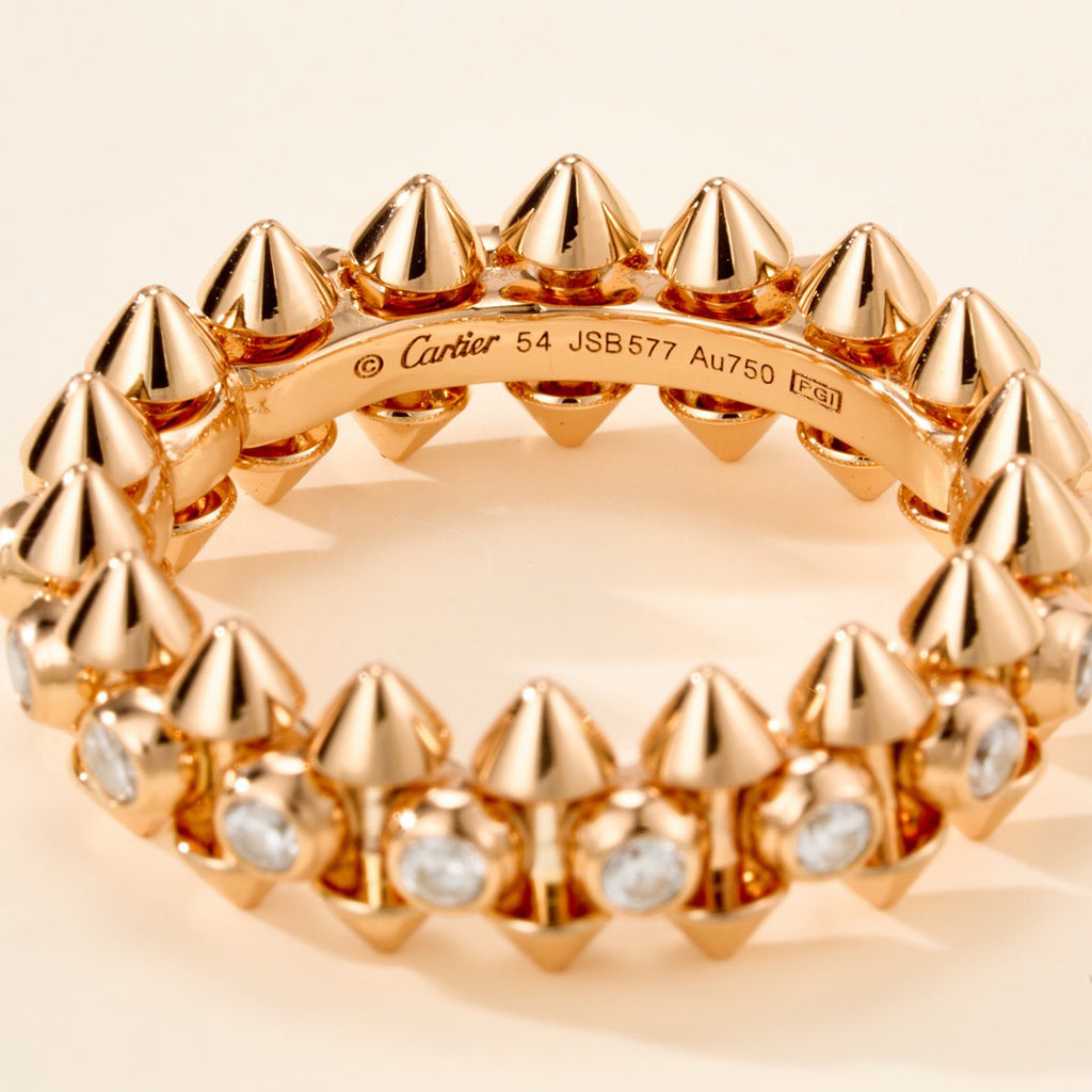 [Blue Tears Jewelry]CLASH 6.8MM DIAMOND MEDIUM RING