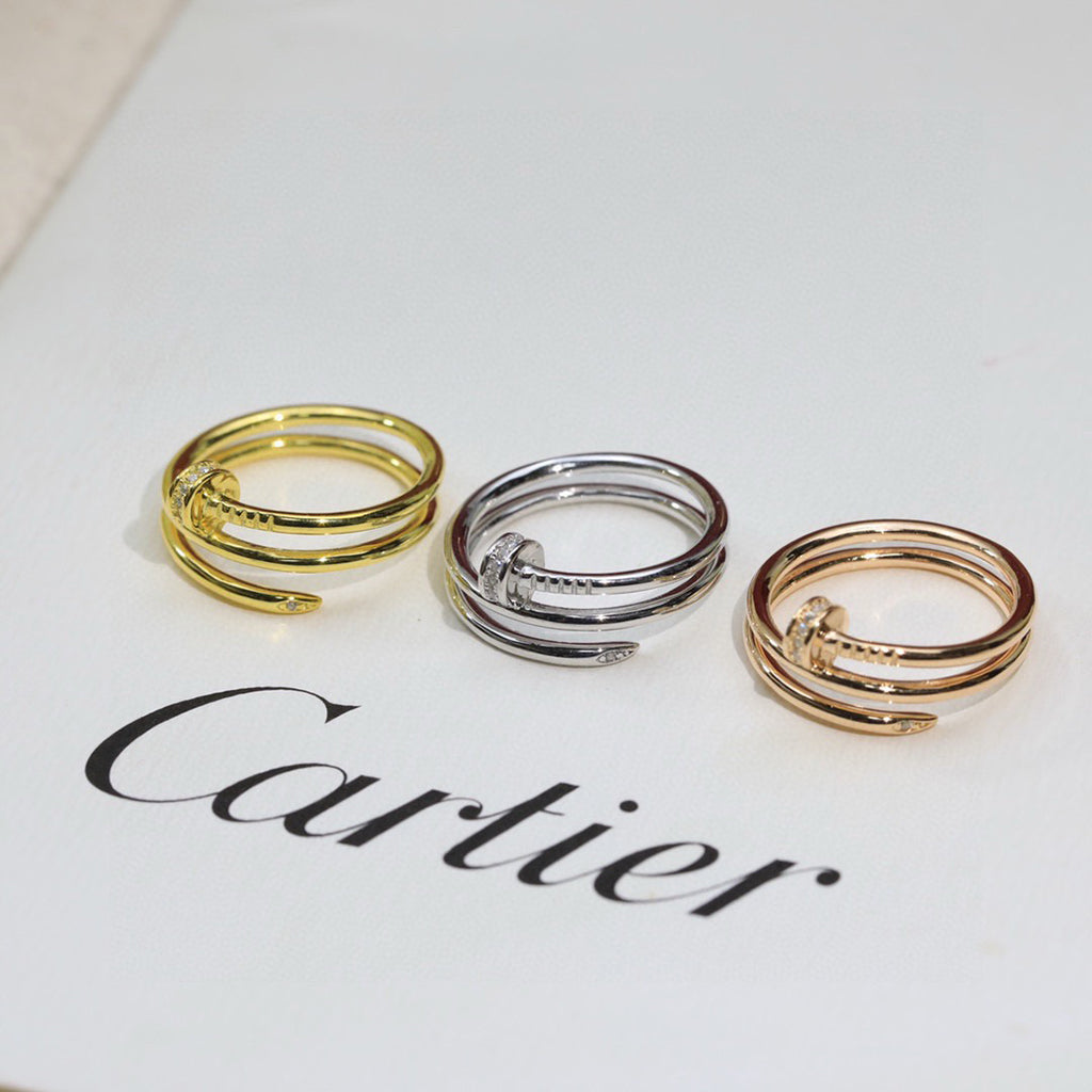 [Blue Tears Jewelry]JUSTE RING 4.8MM HALF DIAMOND