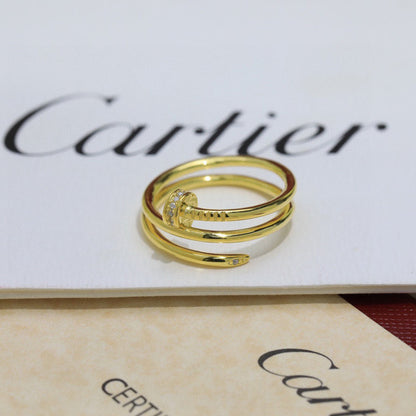 [Blue Tears Jewelry]JUSTE RING 4.8MM HALF DIAMOND