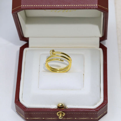 [Blue Tears Jewelry]JUSTE RING 4.8MM HALF DIAMOND