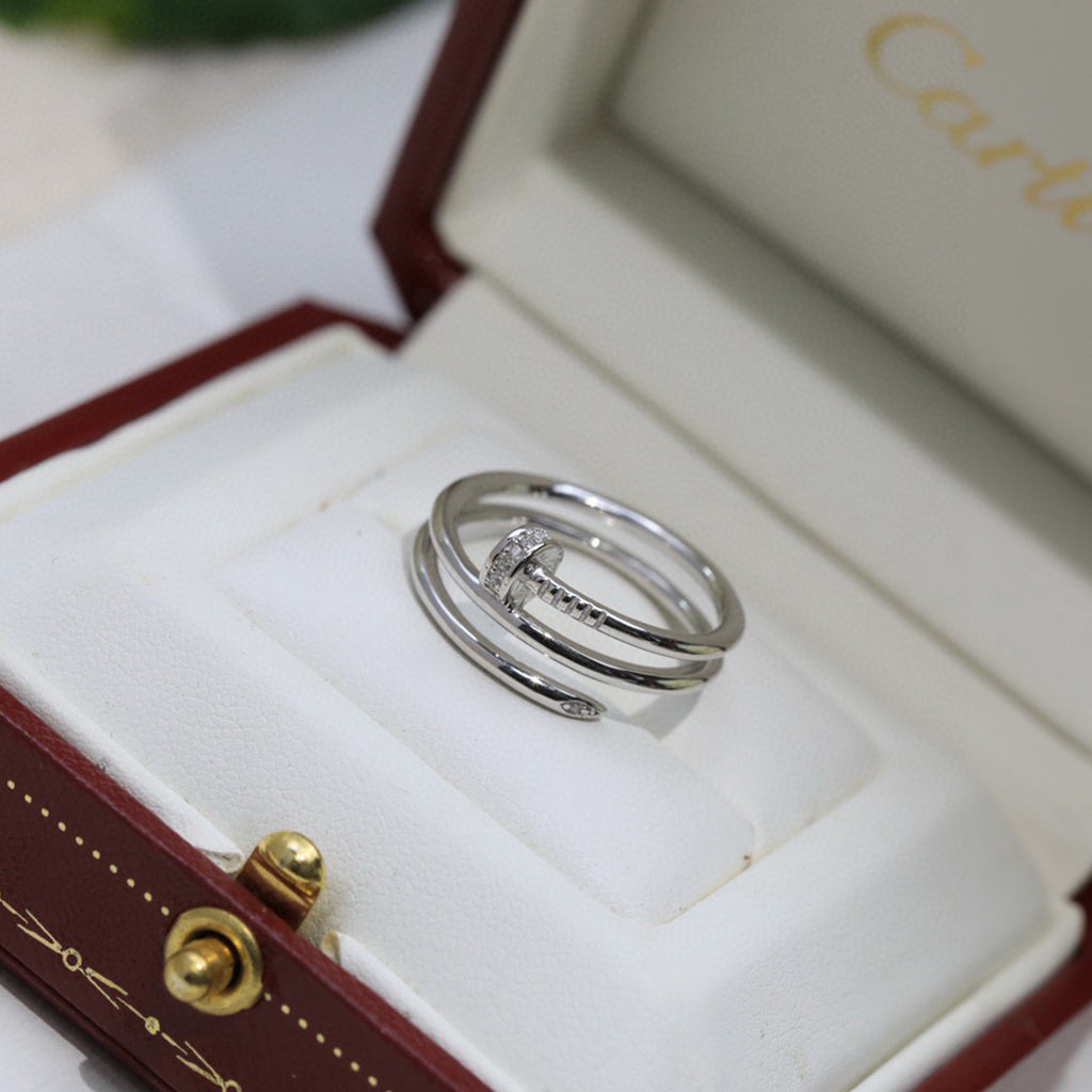 [Blue Tears Jewelry]JUSTE RING 4.8MM HALF DIAMOND