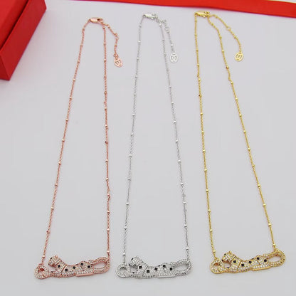 [Blue Tears Jewelry]PANTHERE PAVED DIAMOND NECKLACE