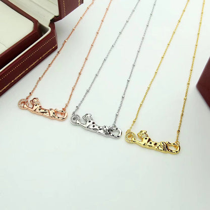[Blue Tears Jewelry]PANTHERE FULL DIAMOND NECKLACE