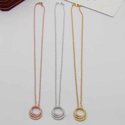 [Blue Tears Jewelry]ETINCELLE  FULL DIAMOND NECKLACE