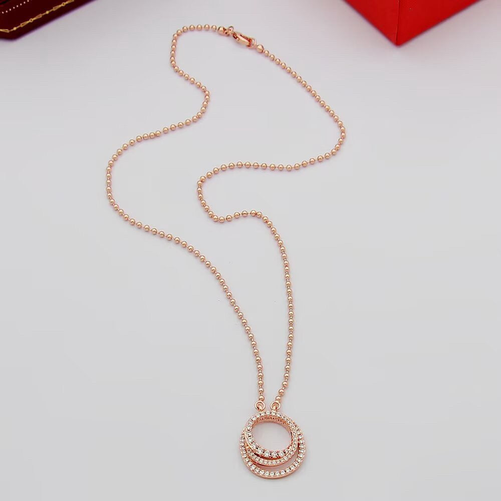 [Blue Tears Jewelry]ETINCELLE  FULL DIAMOND NECKLACE