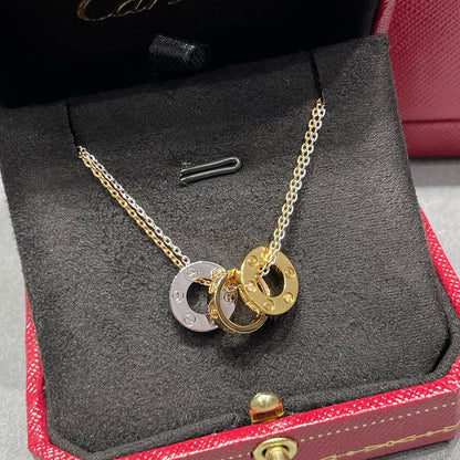 [Blue Tears Jewelry]LOVE 6 DIAMOND PENDANT NECKLACE