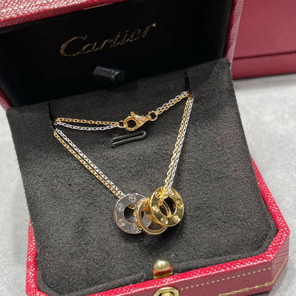 [Blue Tears Jewelry]LOVE 6 DIAMOND PENDANT NECKLACE