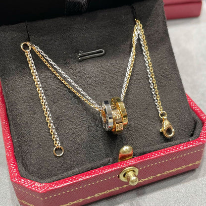[Blue Tears Jewelry]LOVE 6 DIAMOND PENDANT NECKLACE