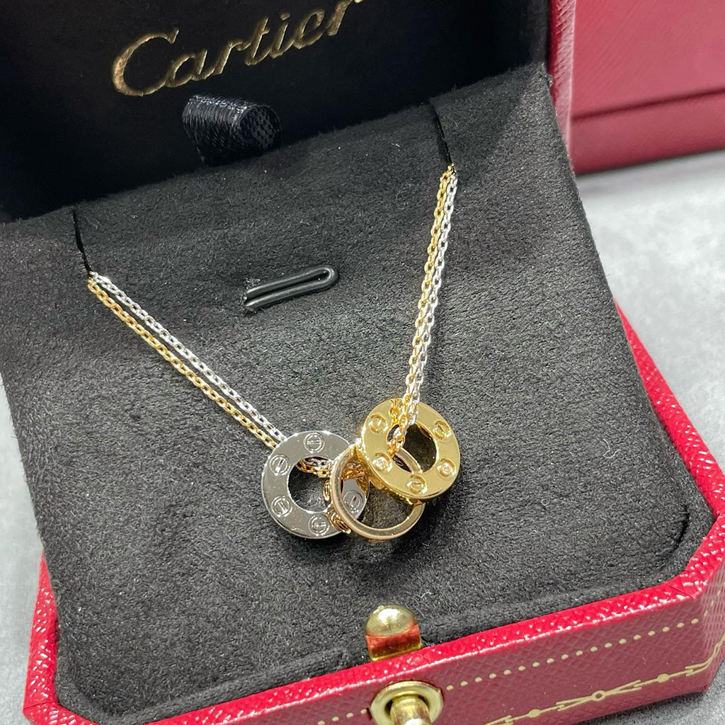 [Blue Tears Jewelry]LOVE 6 DIAMOND PENDANT NECKLACE