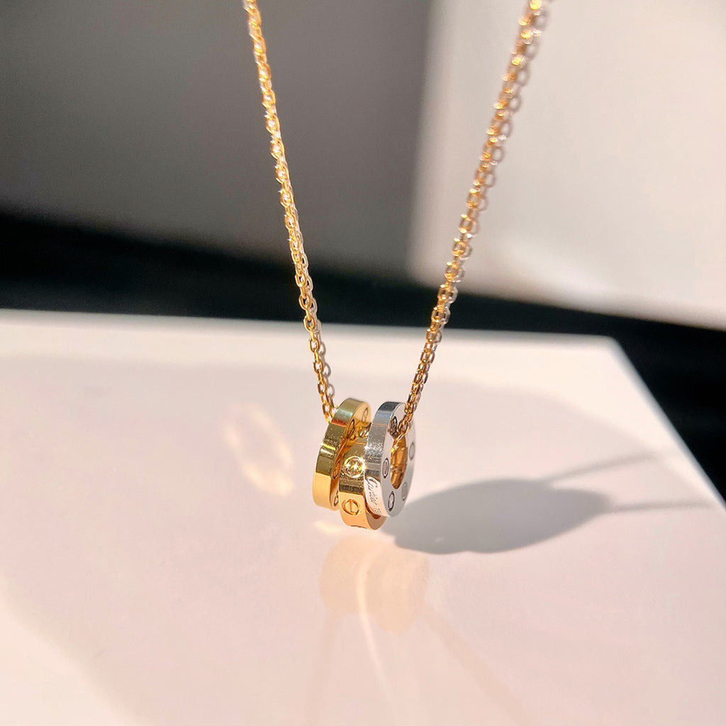 [Blue Tears Jewelry]LOVE 6 DIAMOND PENDANT NECKLACE