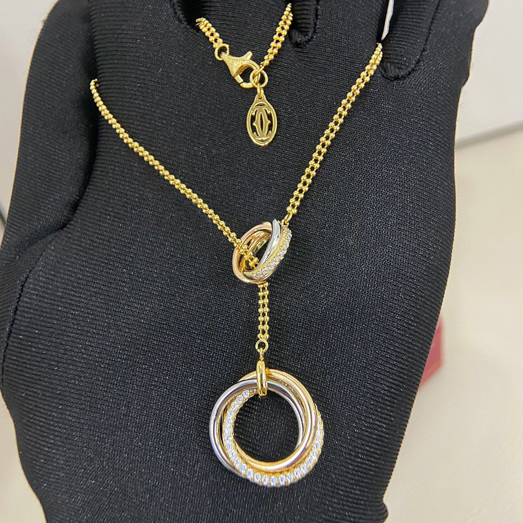 [Blue Tears Jewelry]TRINITY DIAMONDS NECKLACE