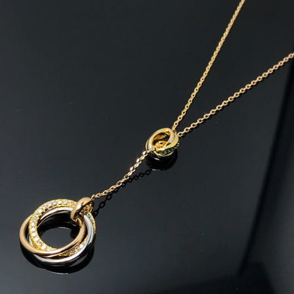 [Blue Tears Jewelry]TRINITY DIAMONDS NECKLACE