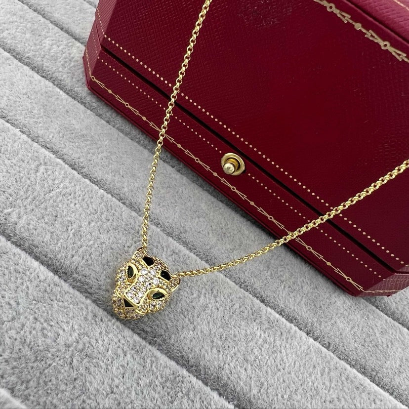 [Blue Tears Jewelry]PANTHERE FULL DIAMOND NECKLACE