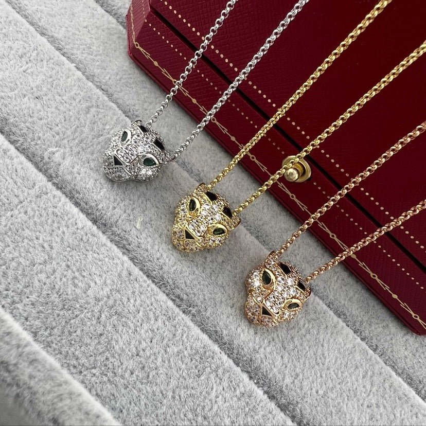 [Blue Tears Jewelry]PANTHERE FULL DIAMOND NECKLACE