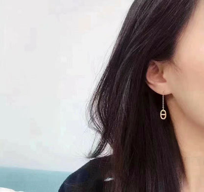 [BLUE TEARS]CHAINE TASSEL EARRINGS