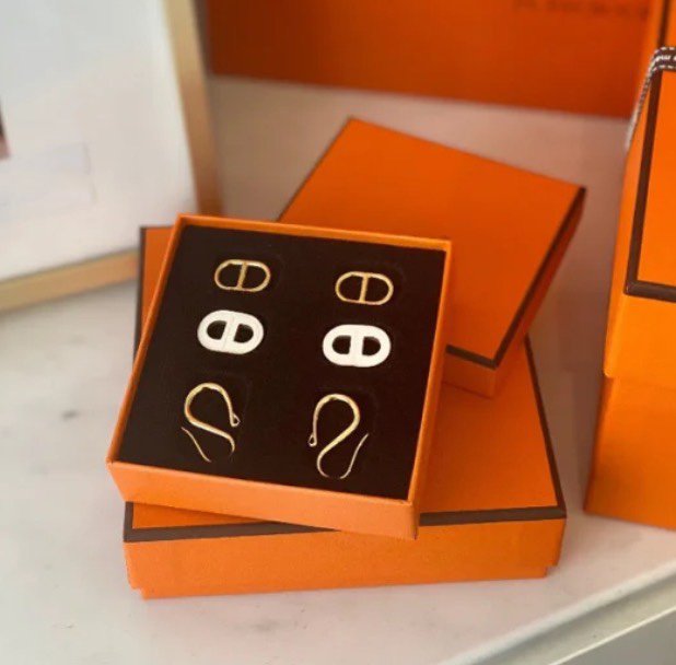 [BLUE TEARS]HM O'MAILLON GOLD EARRINGS