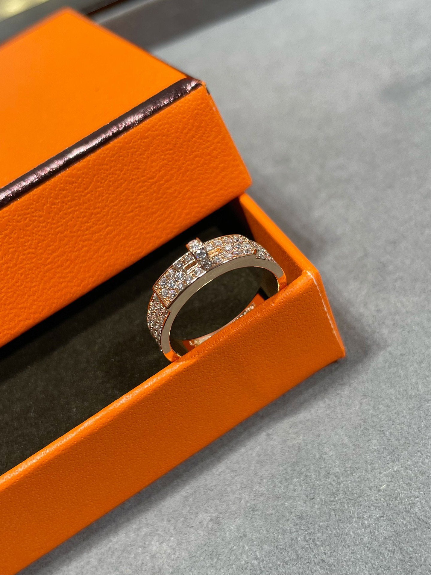 [BLUE TEARS]KELLY PINK GOLD DIAMOND RING